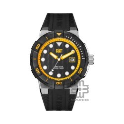 CAT SHOCK DIVER SI-141-21-127 Black Silicone Band Analog Watch | 20 ATM | 45MM | 2Y Warranty