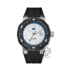 CAT SHOCK DIVER SI-141-21-222 Black Silicone Band Analog Watch | 20 ATM | 45MM | 2Y Warranty