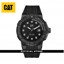CAT SHOCK DIVER SI-161-21-121 BLACK SILICON STRAP MEN WATCH