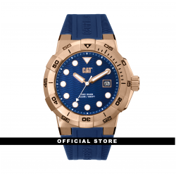 CAT SHOCK DIVER SI-191-26-626 BLUE SILICON STRAP MEN WATCH