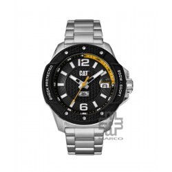 CAT SHOCKMASTER EVO BLACK SJ-141-11-131 STAINLESS STEEL STRAP MEN WATCH