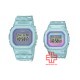 Casio G-Shock x Baby-G SLV-21B-2 Blue Resin Band Couple Set Pair Watch