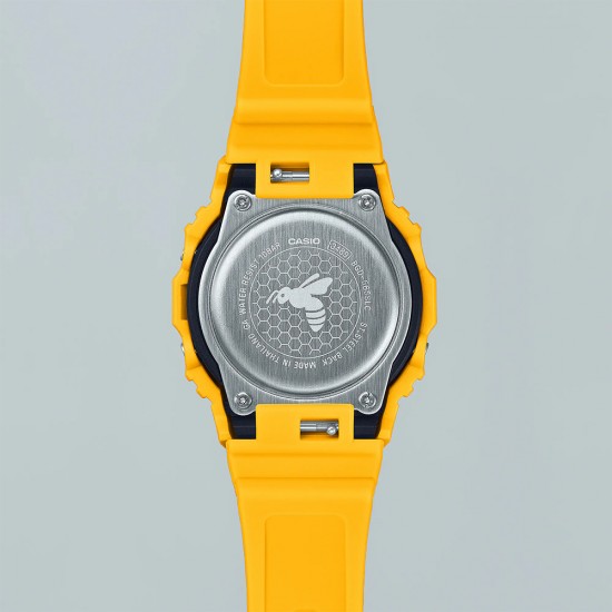 Casio G-Shock x Baby-G SLV-22B-9 Yellow And Brown Resin Band Couple Set Pair Watch