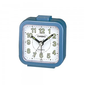 Casio TQ-141-2 Light Blue Digital Desk Alarm Snooze Clock