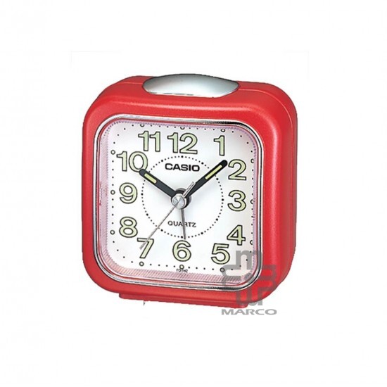 Casio TQ-142-4 Red Traveller's Alarm Analog Clock