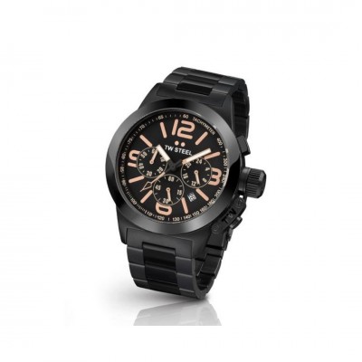 TW Steel TW312-40MM Black Stainless Steel Band Unisex Watch 