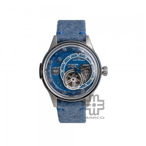 [Pre-Order] The Electricianz AUTOMATIC E-Blue 43mm ZZ-B1C/03-CNB Blue Leather Band Men Watch