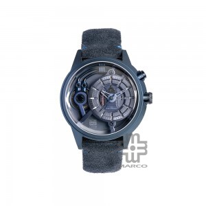 [Pre-Order] The Electricianz BLUE Z 45mm ZZ-A4C/03-CLB Blue Leather Band Men Watch
