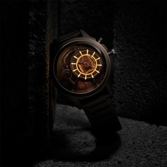[Pre-Order] The Electricianz BROWN Z 45mm ZZ-A4C/01-MSC Brown Metal Band Men Watch