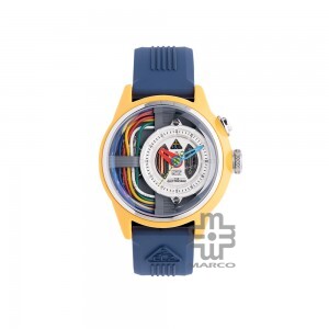 [Pre-Order] The Electricianz CABLE Z 42mm ZZ-A1A/04-CRB Blue Rubber Band Men Watch