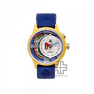 [Pre-Order] The Electricianz CABLE Z 45mm ZZ-A1A/02-CRB Blue Rubber Band Men Watch