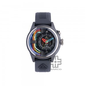 [Pre-Order] The Electricianz CARBON Z 42mm ZZ-A1A/05-CRD Black Rubber Band Men Watch