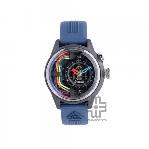 [Pre-Order] The Electricianz CARBON Z 42mm ZZ-A1A/05-CRB Blue Rubber Band Men Watch