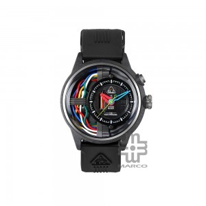 [Pre-Order] The Electricianz CARBON Z 45mm ZZ-A1A/03-CRD Black Rubber Band Men Watch