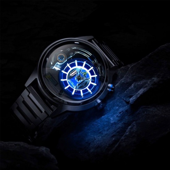 [Pre-Order] The Electricianz STONE Z 45mm ZZ-A3C/02-MSS Dark Grey Metal Band Men Watch