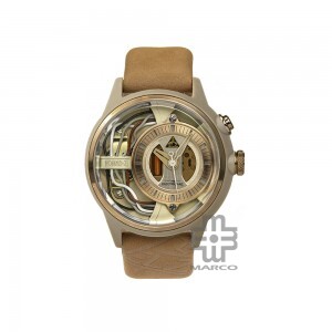 [Pre-Order] The Electricianz NOMAD Z 45mm ZZ-A1C/09-CLK Beige Leather Band Men Watch