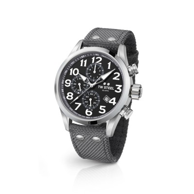 TW Steel VS14-48MM Dark Grey Textile Band Men Watch