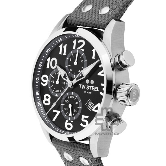 TW Steel VS14-48MM Dark Grey Textile Band Men Watch TW Steel VS14-48MM Dark Grey Textile Band Men Watch