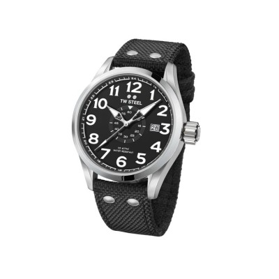 TW Steel VS2-48MM Black Textile Band Men Watch