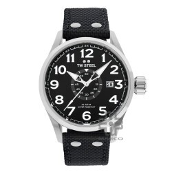 TW Steel VS2-48MM Black Textile Band Men Watch