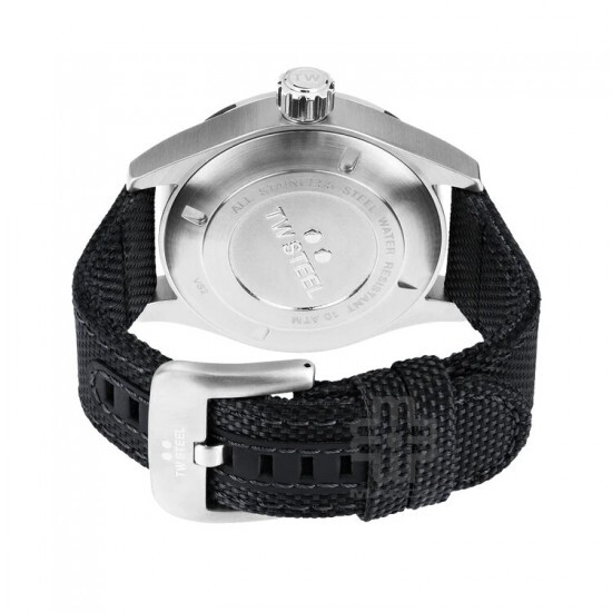 TW Steel VS2-48MM Black Textile Band Men Watch
