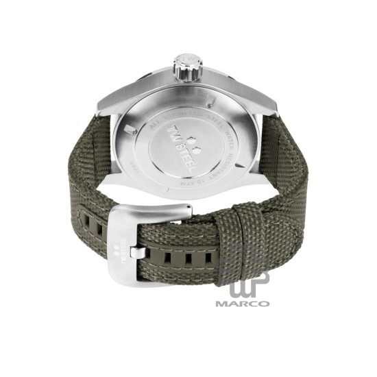TW Steel VS21-45MM Army Green Textile Band Men Watch