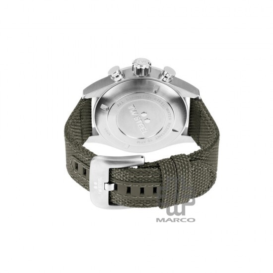 TW Steel VS24-48MM Army Green Textile Band Men Watch