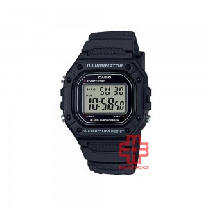 Casio General W-218H-1A Black Resin Band Men Youth Watch