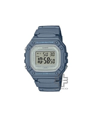 Casio General W-218HC-2AV Blue Resin Band Men Youth Watch