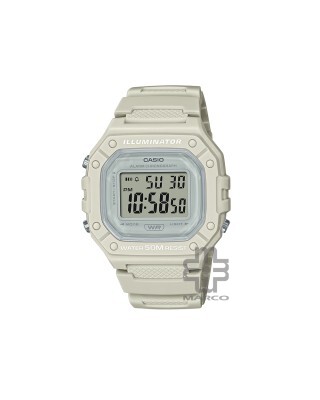 Casio General W-218HC-8AV Gray Resin Band Men Youth Watch