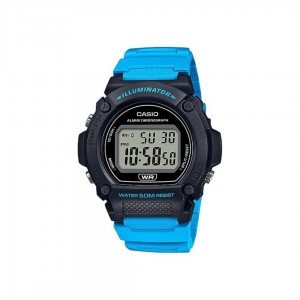 Casio General W-219H-2A2 Blue Resin Band Men Youth Watch