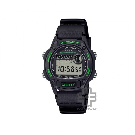 Casio General W-220H-1A3V Black Bio-based Resin Band Men Watch