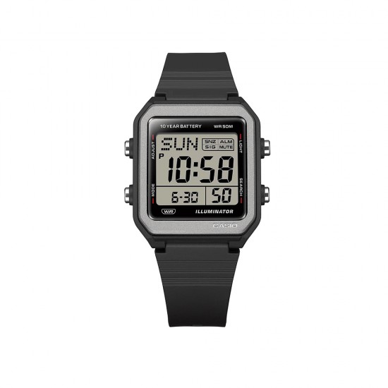 Casio General W-221H-1AV Black Resin Band Men Watch