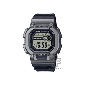 Casio General W-737H-1A2V Black Resin Band Youth Watch