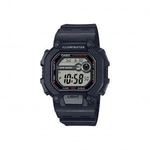 Casio General W-737H-1A Black Resin Band Youth Watch