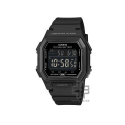 Casio General W-738H-1BV Black Resin Band Men Watch / Women Watch / Youth Watch
