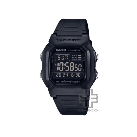 Casio General W-800H-1BV Digital Black Resin Band Men Watch Casio General W-800H-1BV Digital Black Resin Band Men Watch