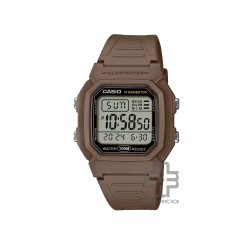 Casio General W-800H-5AV Digital Brown Resin Band Men Watch