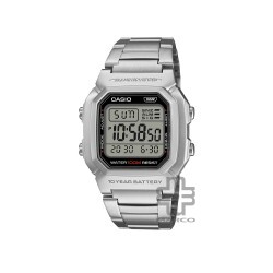 Casio General W-800HD-1AV Silver Stainless Steel Band Men Watch