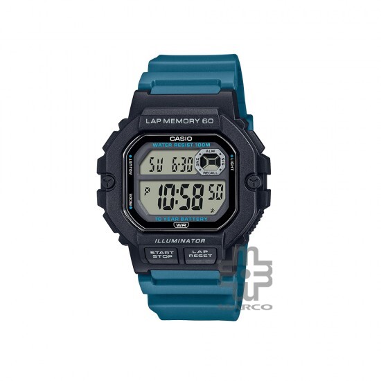 Casio General WS-1400H-3AV Blue Resin Band Men Watch Casio General WS-1400H-3AV Blue Resin Band Men Watch