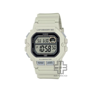 Casio General WS-1400H-8AV Beige Resin Band Men Watch