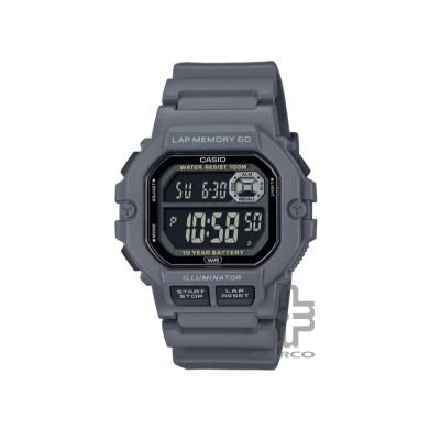 Casio General WS-1400H-8BV Grey Resin Band Men Watch