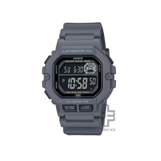 Casio General WS-1400H-8BV Grey Resin Band Men Watch Casio General WS-1400H-8BV Grey Resin Band Men Watch