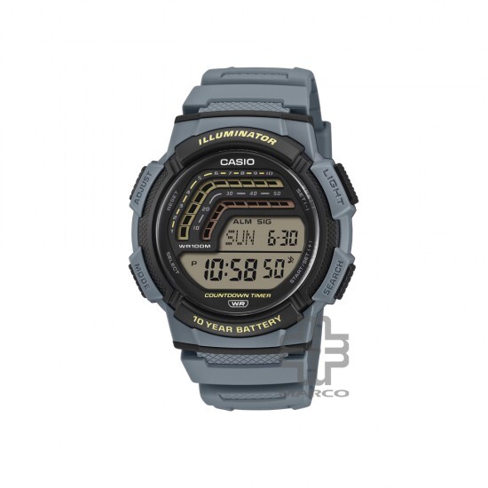 Casio General WS-1800-2AV Grey Resin Band Men Watch