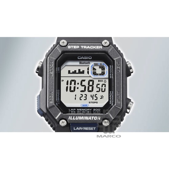 Casio General WS-B1000-1AV Black Resin Band Men Watch Casio General WS-B1000-1AV Black Resin Band Men Watch