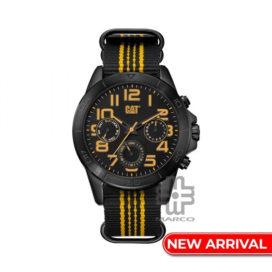 CAT YT-169-61-117 Nylon Multi Analog Watch | 10 ATM | 45MM | 2Y Warranty CAT YT-169-61-117 Nylon Multi Analog Watch | 10 ATM | 45MM | 2Y Warranty