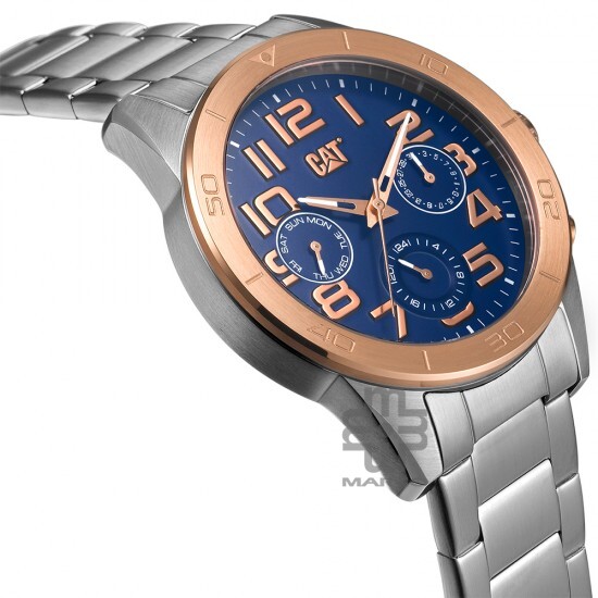 CAT YT-199-11-619 Stainless Steel Band Analog Watch | 10 ATM | 45MM | 2Y Warranty