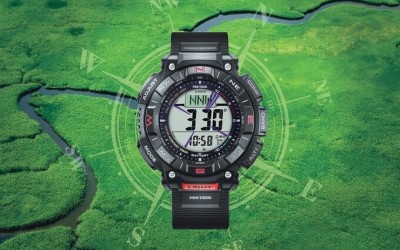 Solar-powered Pro Trek PRG-340 improves on the PRG-240 with Triple Sensor V. 3, biomass plastics, design tweaks