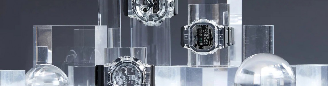 G-SHOCK’s Neo Utility Series Presents Three Monochrome Models Equipped With Metallic Camouflage Dial