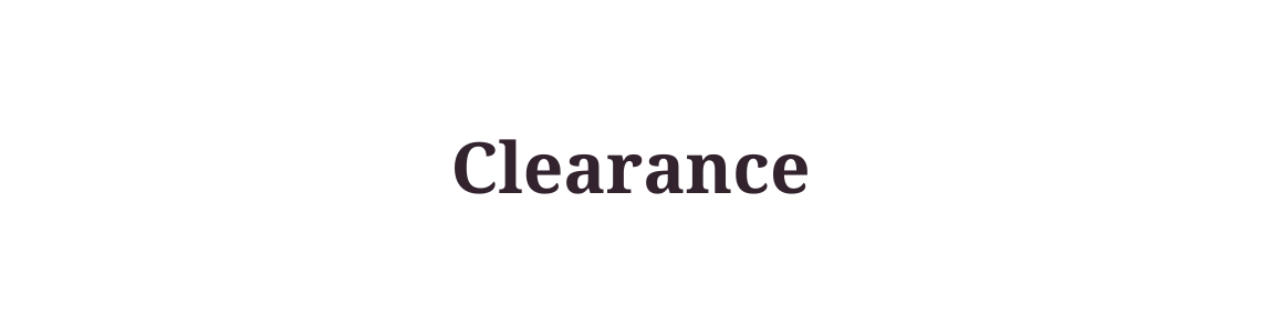 Clearance